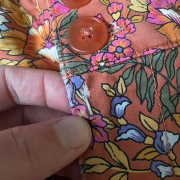 Maeve by Anthropologie Floral Wide Leg Pants Women’s 12 High Rise Retro - Picture 5 of 11